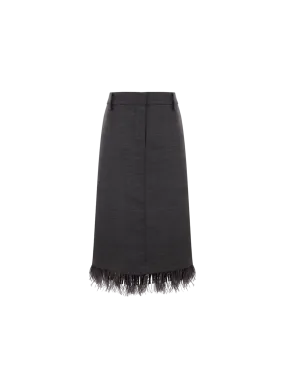 Pleated Skirt Wool