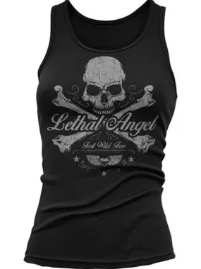 Punk skull sleeveless T-shirt