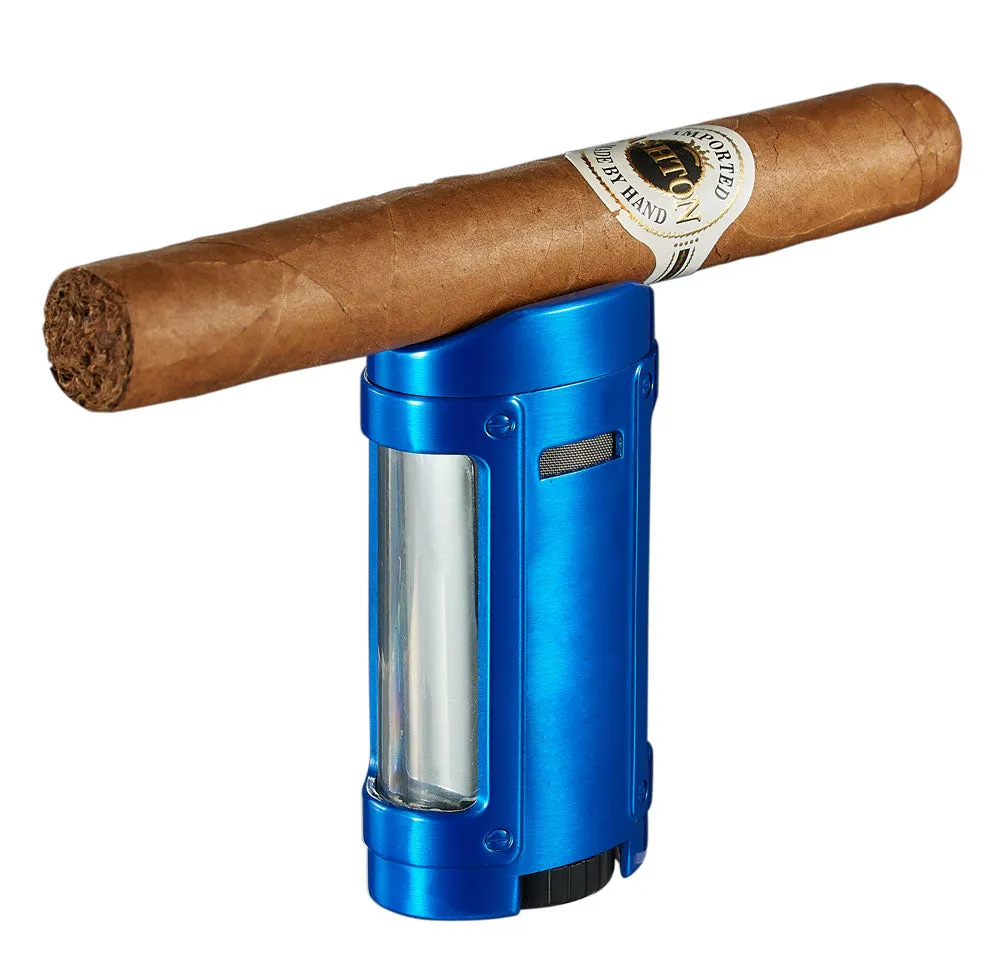 Rhino Quad Torch Cigar Lighter - Blue