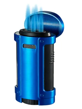 Rhino Quad Torch Cigar Lighter - Blue