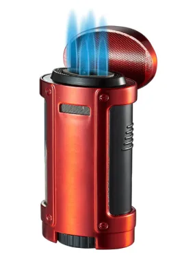 Rhino Quad Torch Cigar Lighter - Red