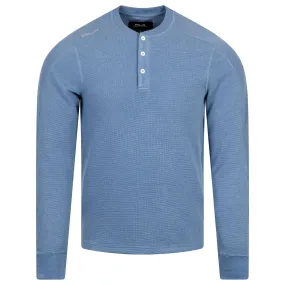 RLX Tech Waffle Henley Pullover Fog Blue - AW24