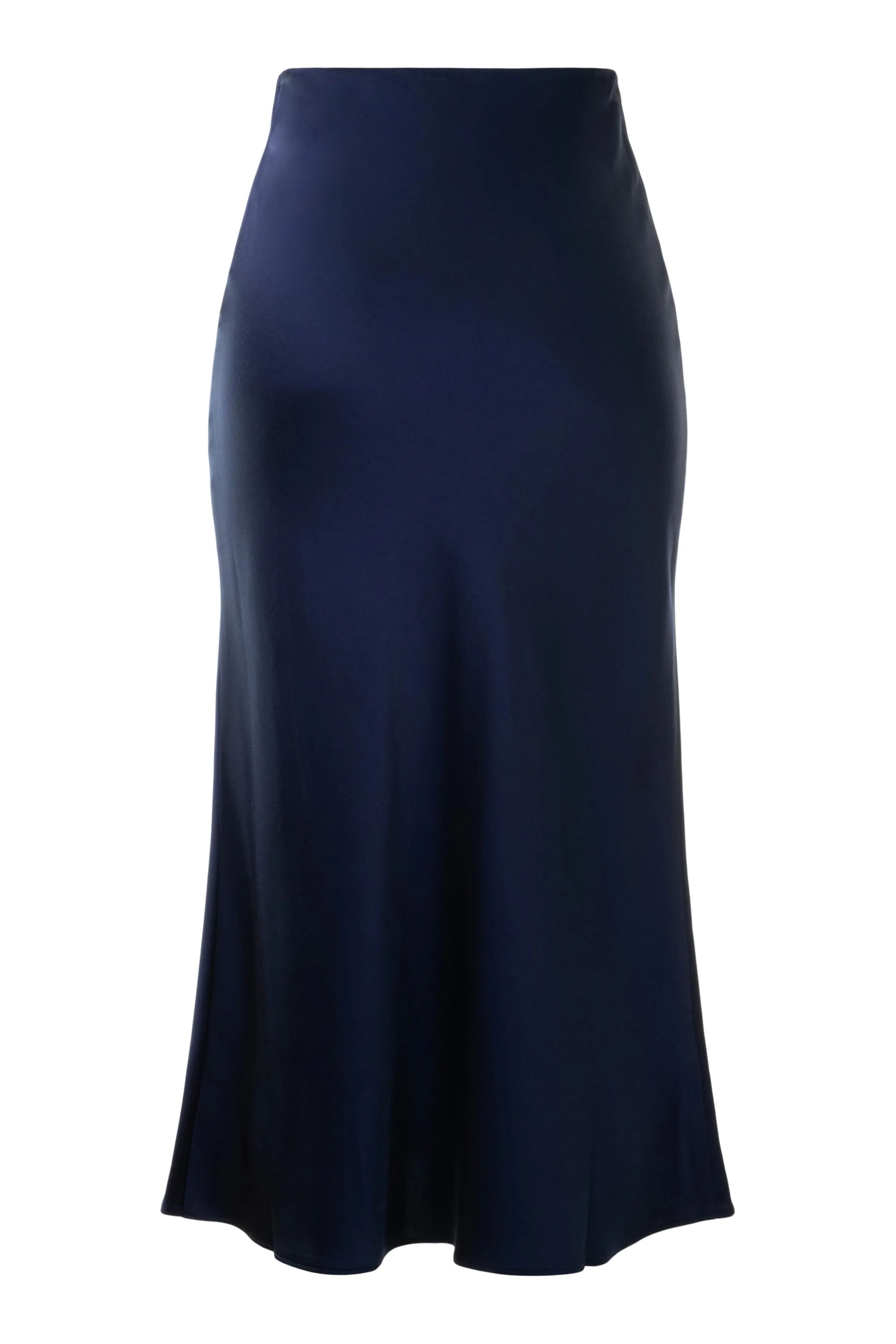 Saint Art Talia Charmeuse Maxi Skirt in Midnight