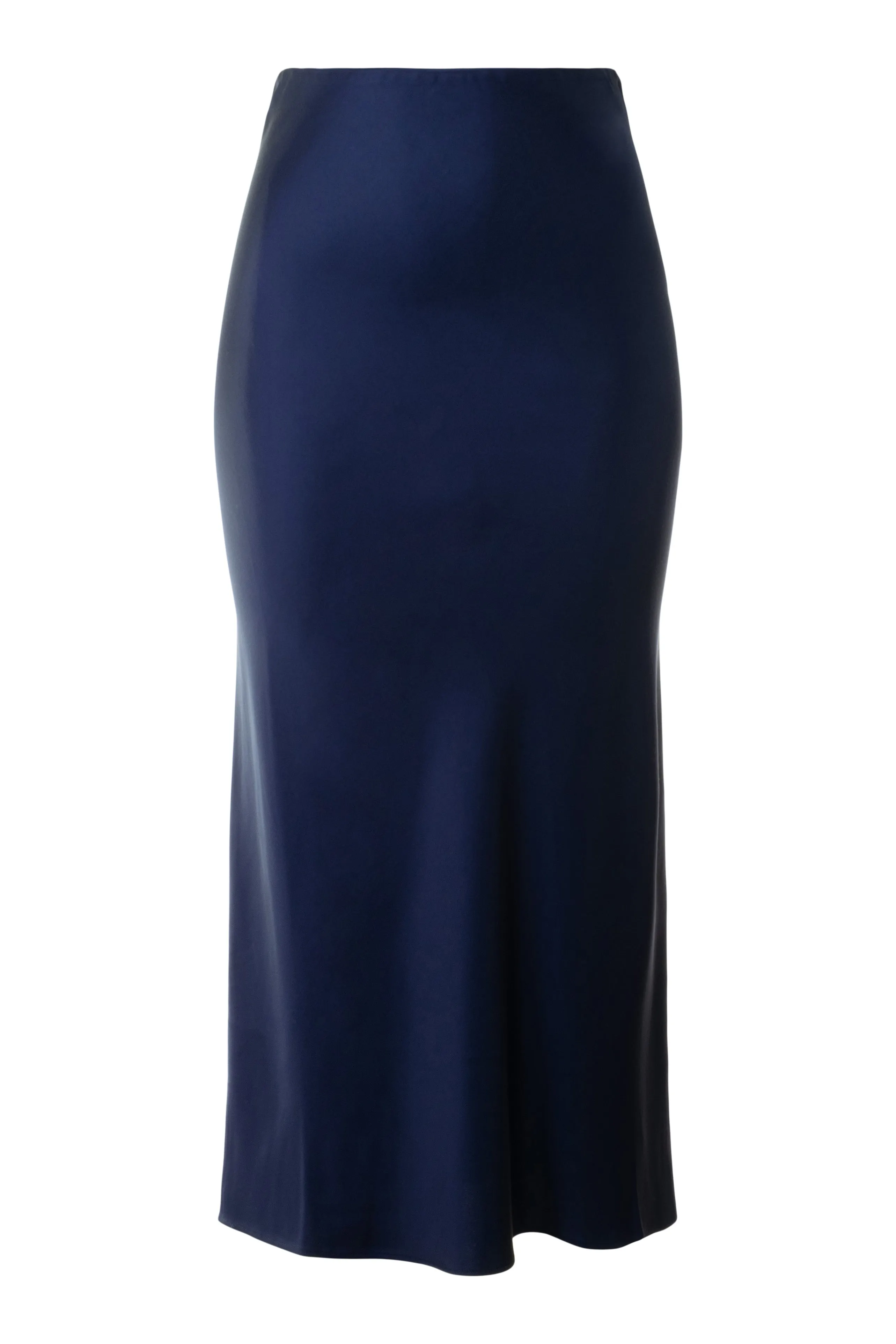 Saint Art Talia Charmeuse Maxi Skirt in Midnight