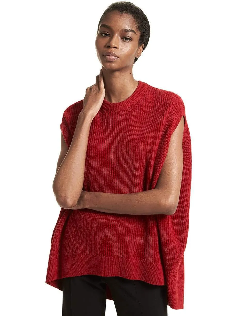 Shaker Cocoon Pullover Top