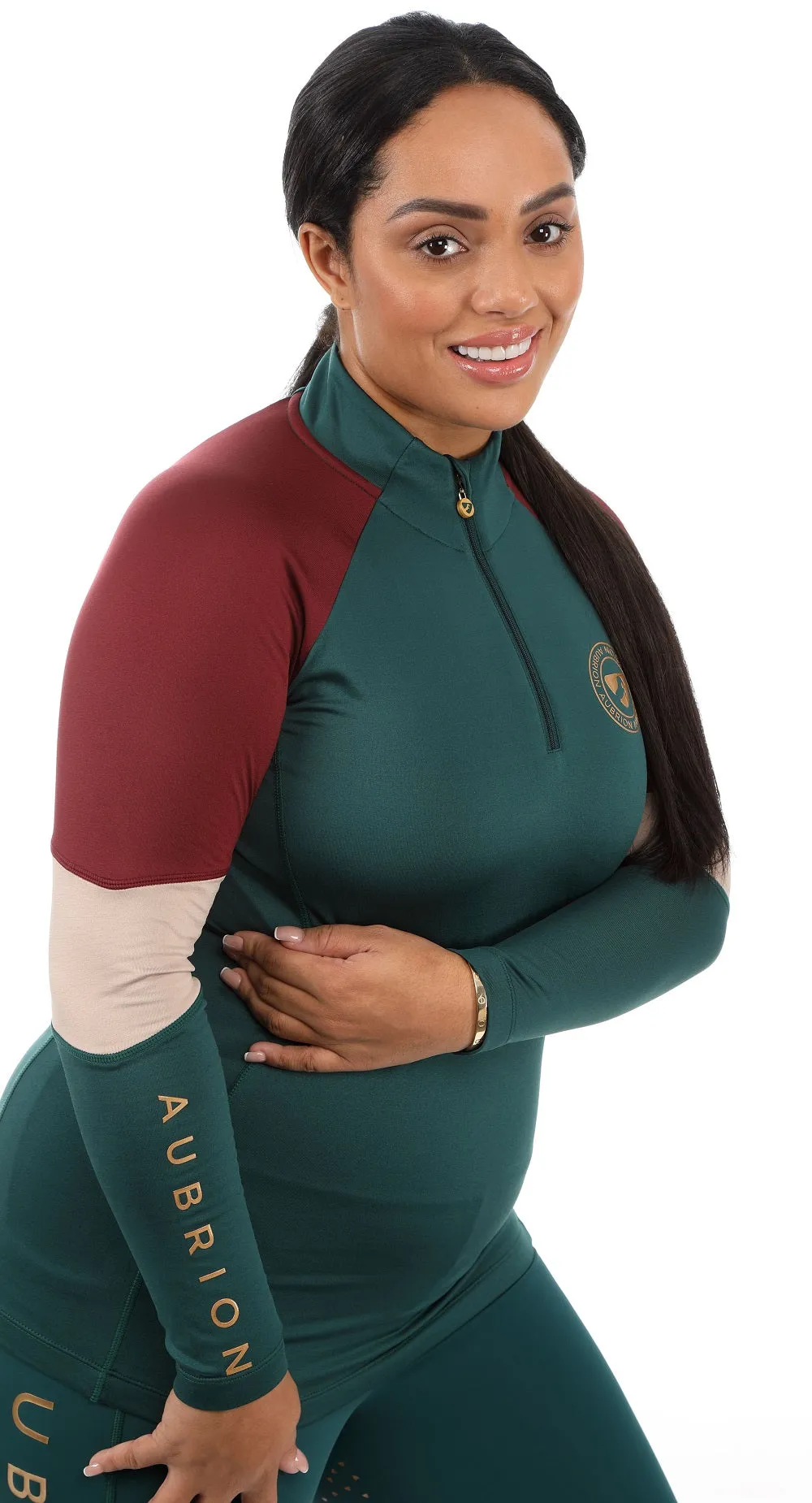 Shires Aubrion Equestrian Newbury Long Sleeve Base Layer #8162