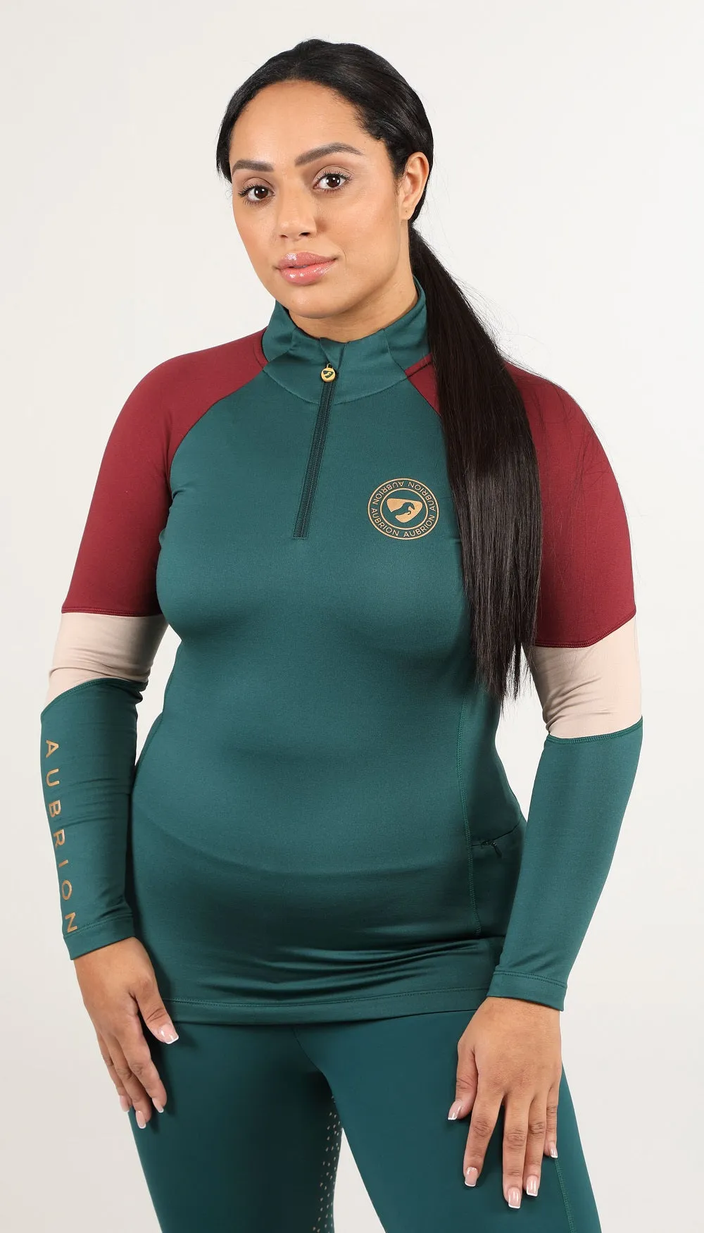 Shires Aubrion Equestrian Newbury Long Sleeve Base Layer #8162