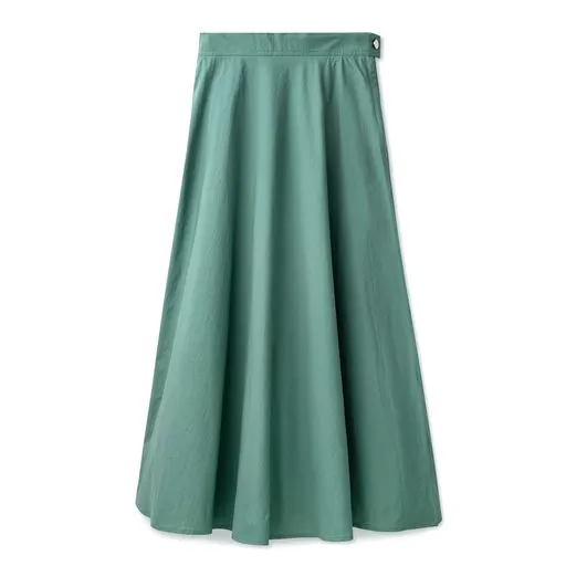 Signature Summer Circle Midi Skirt - Green