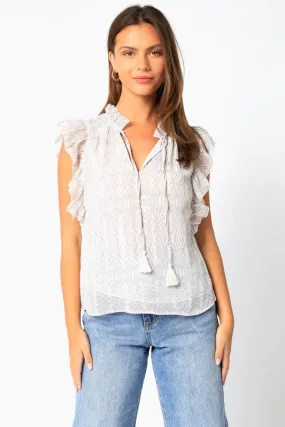 Sofia Flutter Sleeve Top