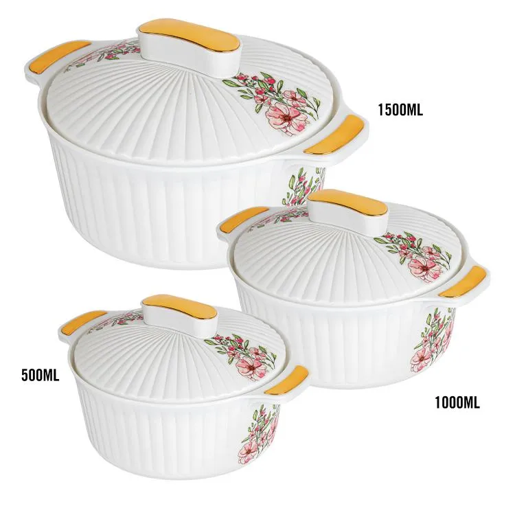 Sonet Insulated Casserole, Set of 3