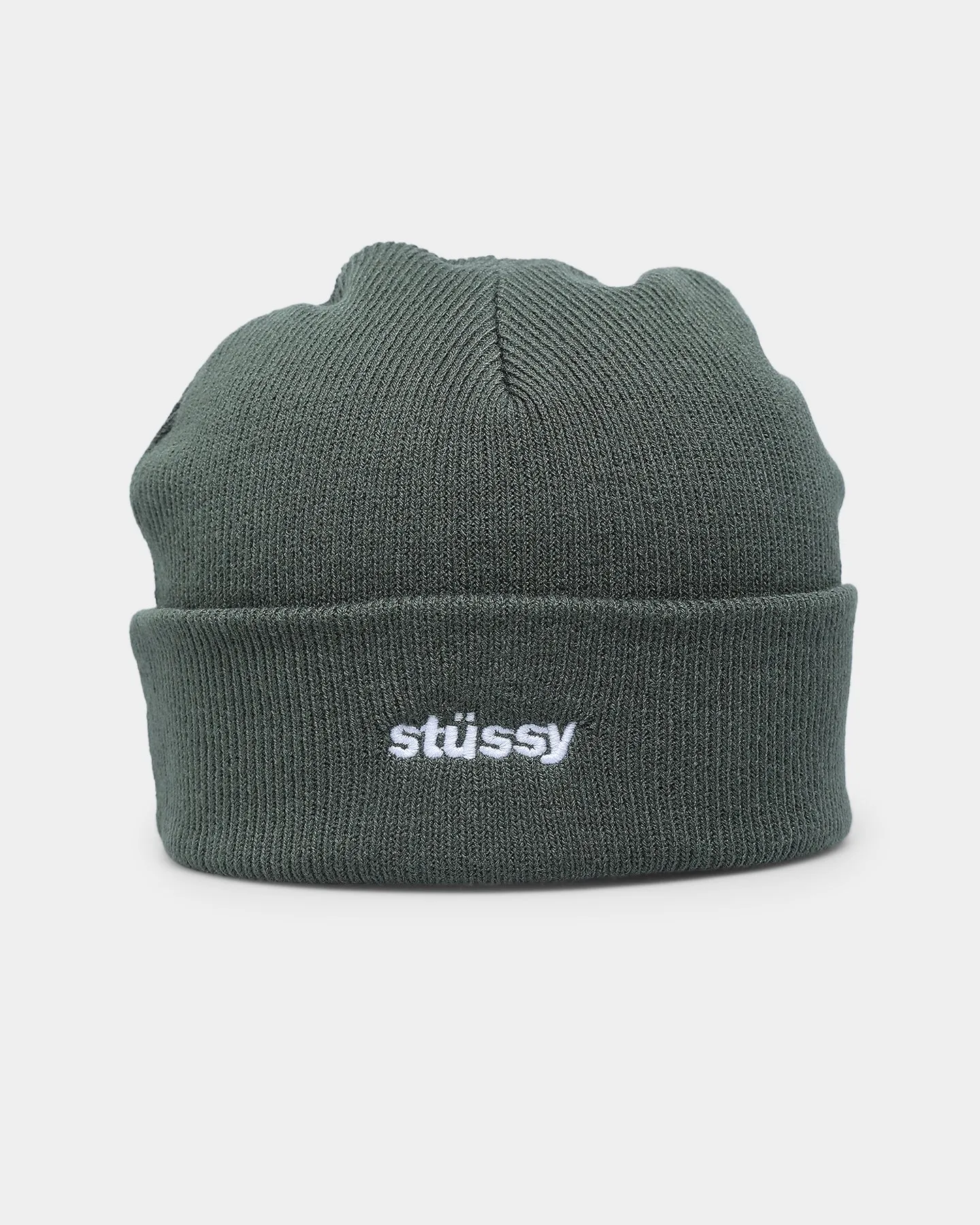 Stussy Italic Cuff Beanie Flight Green