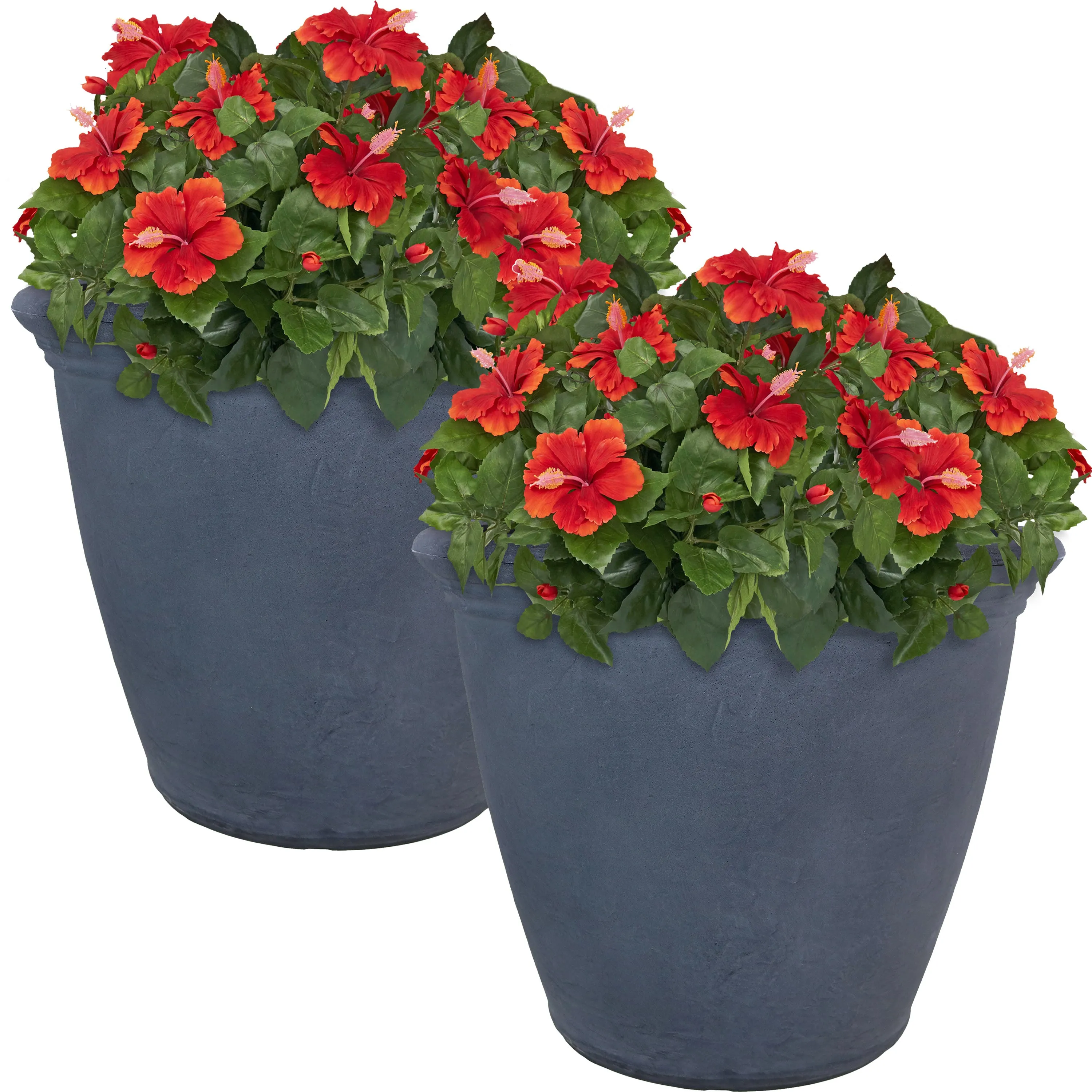 Sunnydaze Anjelica Outdoor Resin Planter - 20" Diameter