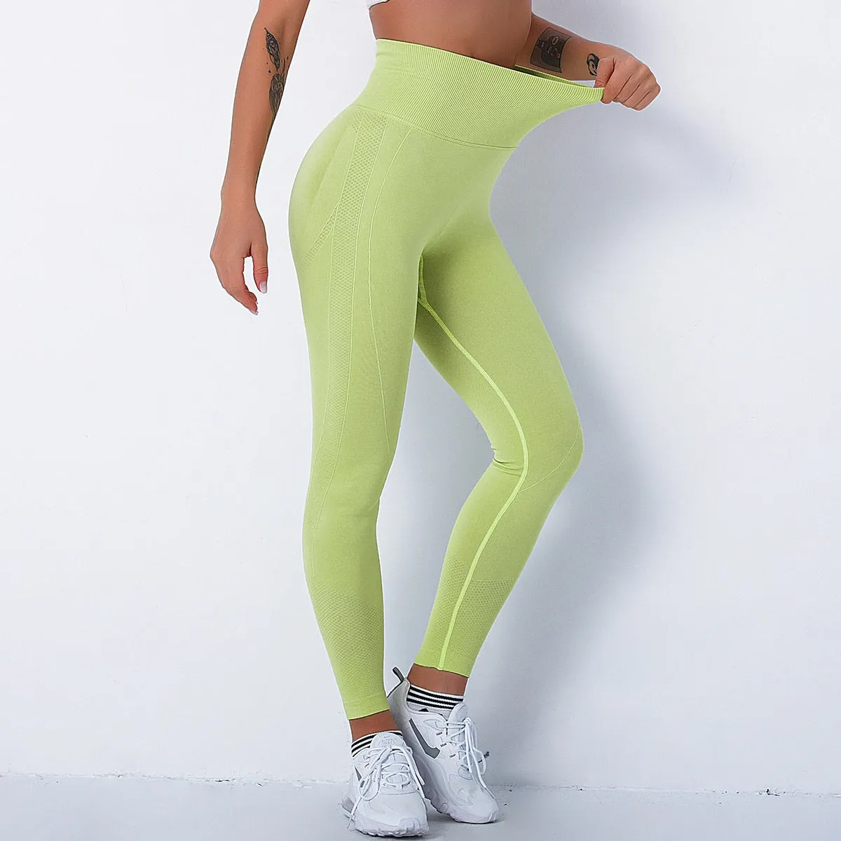 SVOKOR Sexy Fitness Leggings Women Seamless Push Up Leggings Bubble Butt Pants Gym Clothing High Waist Jogging For Femal