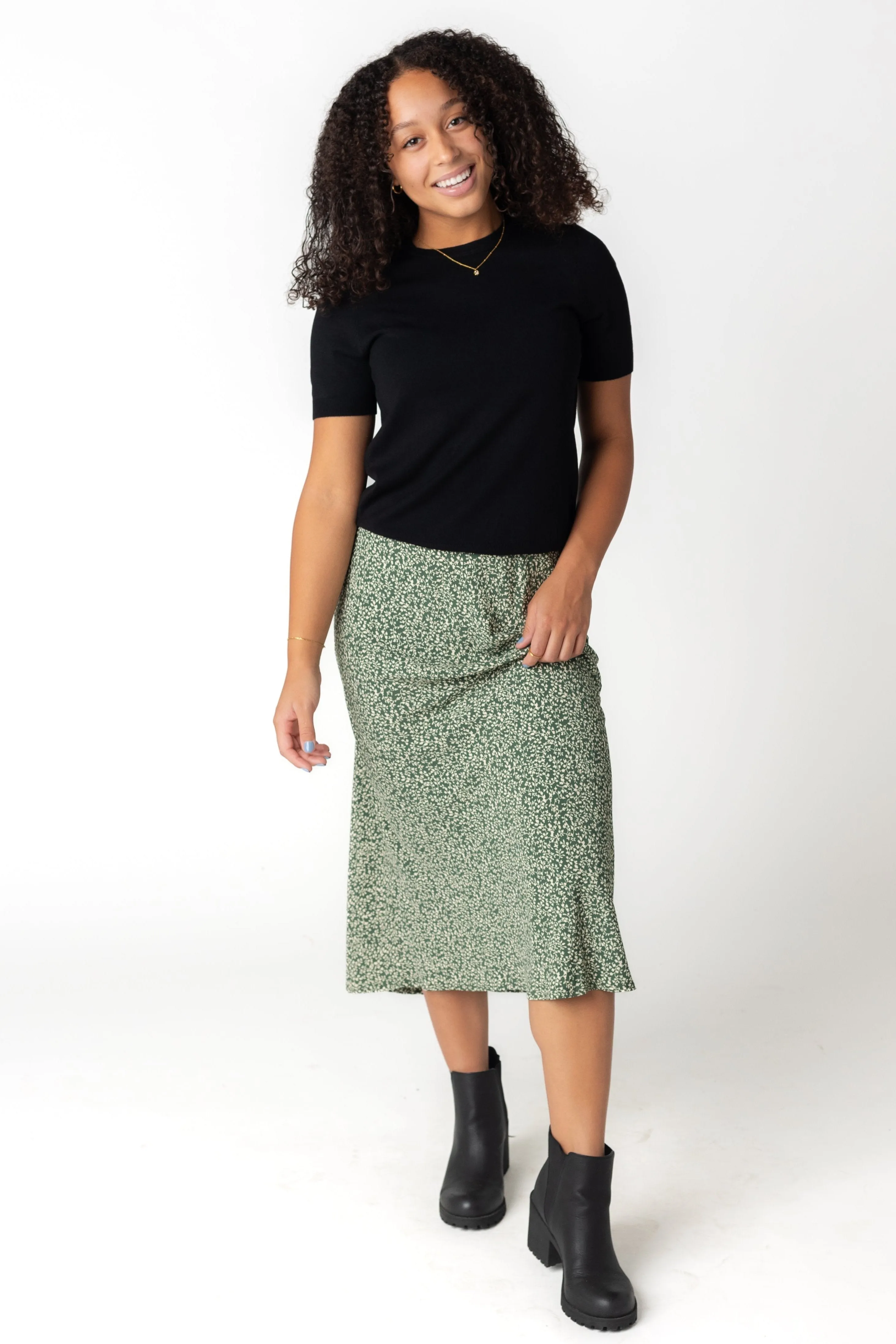 The June Skirt - Fall - Forest Green