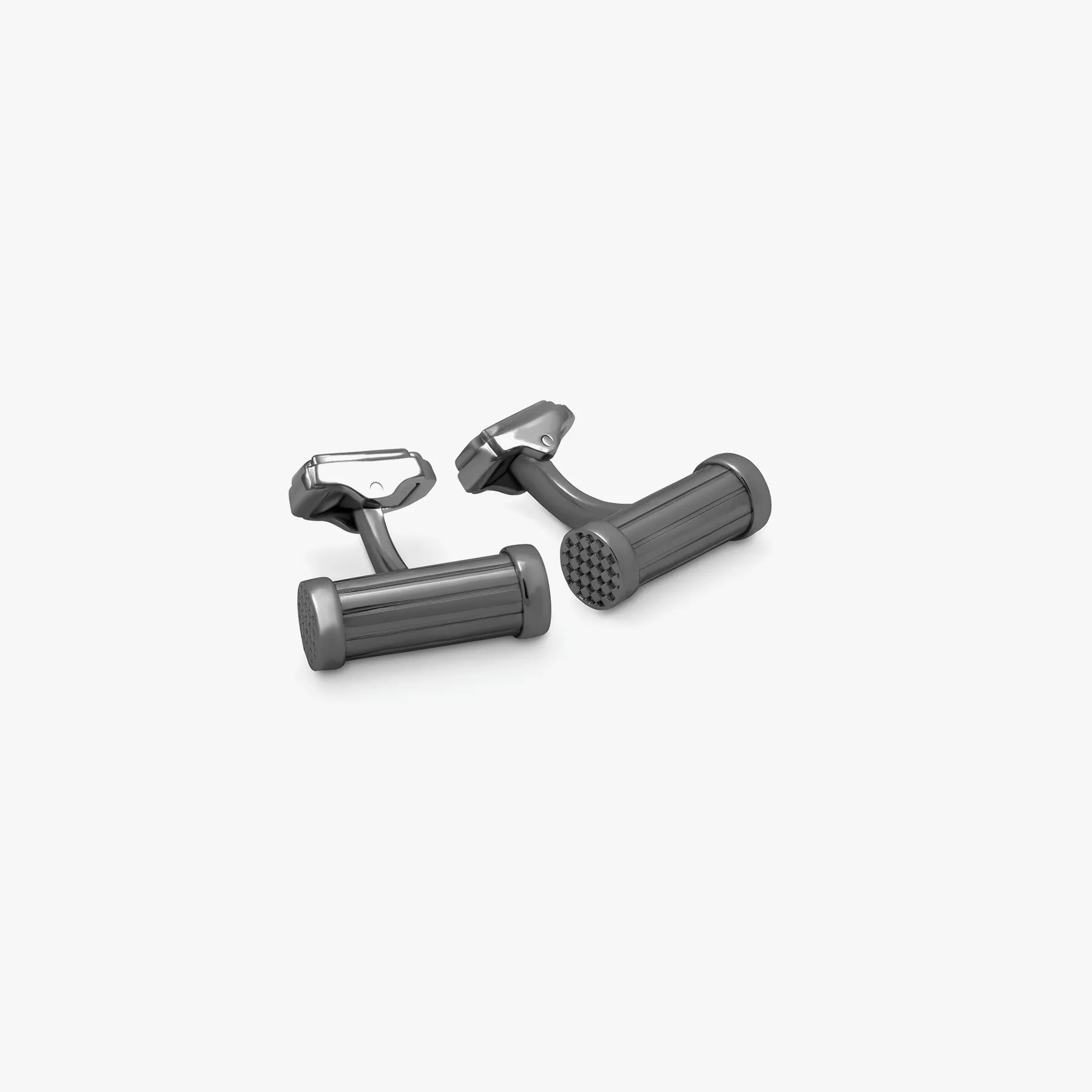 THOMPSON Column cufflinks with gunmetal finish