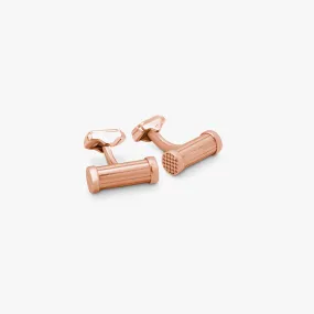 THOMPSON Column rose gold plated cufflinks