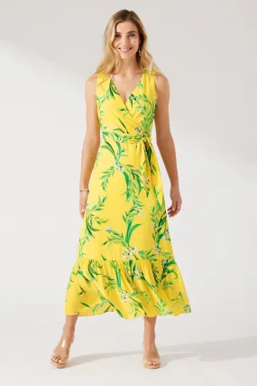 Tommy Bahama Floral Glow Sleeveless Maxi Flounce Dress - Style SW621765