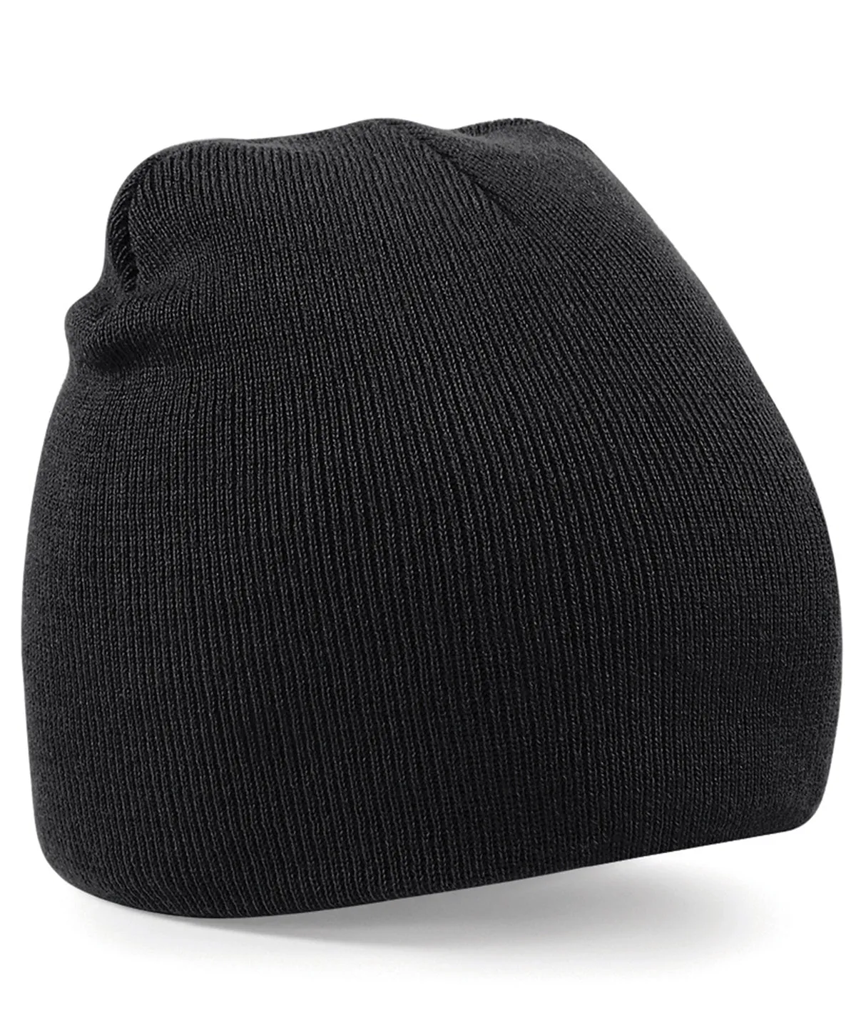 Two-tone pull-on beanie | Black