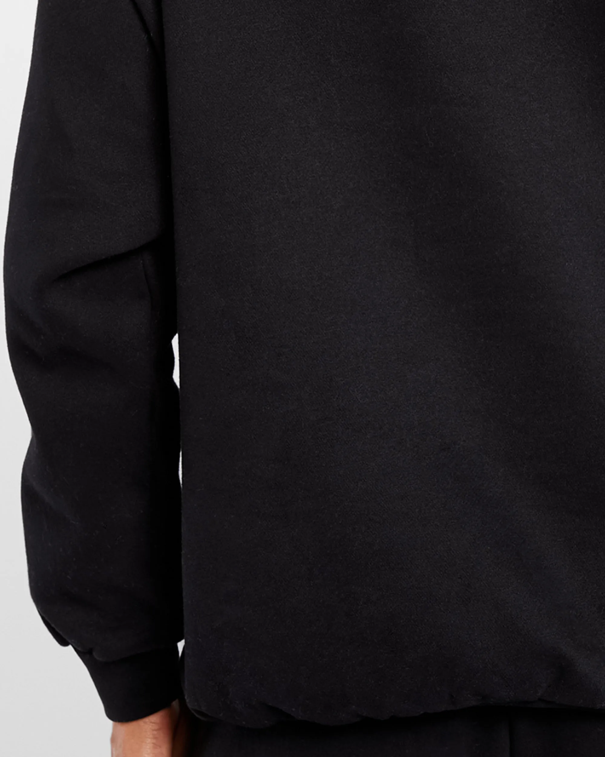 Varsity Oversized Sweatshirt - Black