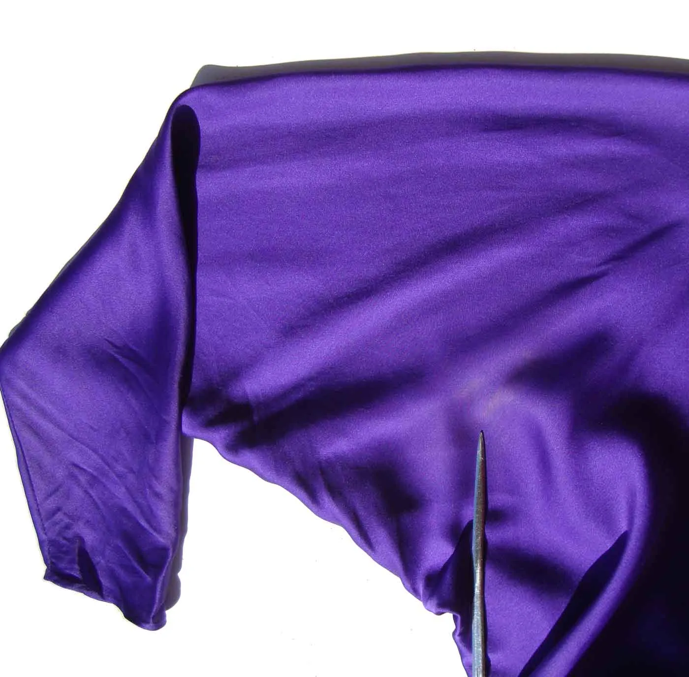 Vintage 70s Halston Dress Purple Silk Disco Wrap M – AS IS