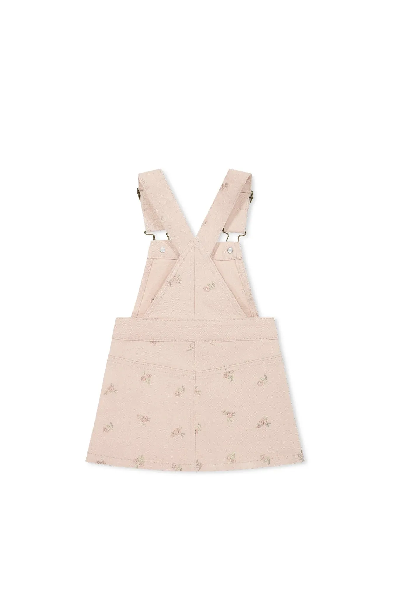 Vintage Overall Dress - Goldie Embroidery