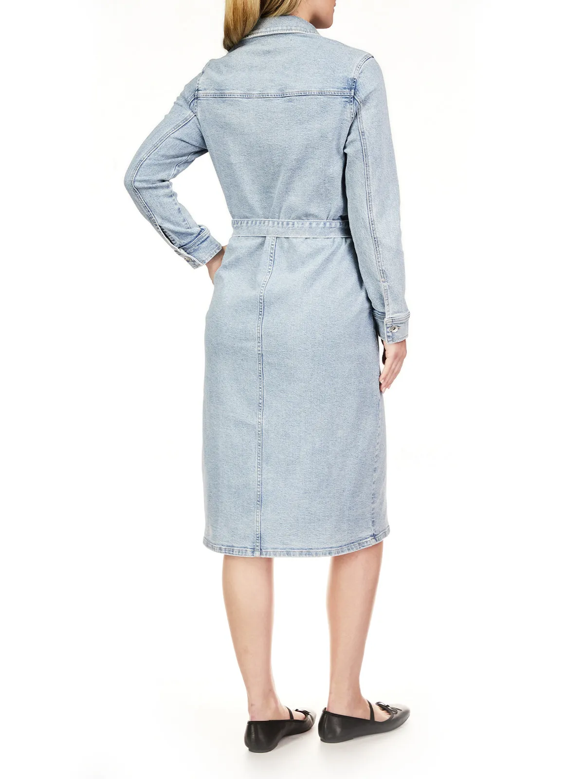 Wrapped Up Denim Dress